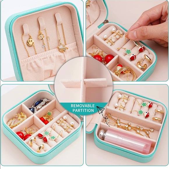 NWOT Portable Travel Mini Jewelry Box - Picture 2 of 4